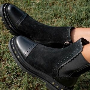 NIB Free People Leather Tate Boots